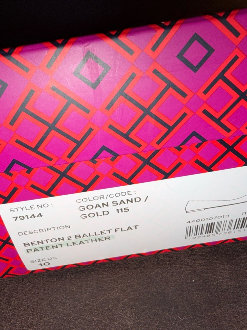 Tory Burch Blush Pink Leather Logo Medallion Flats - Picture 2 of 3